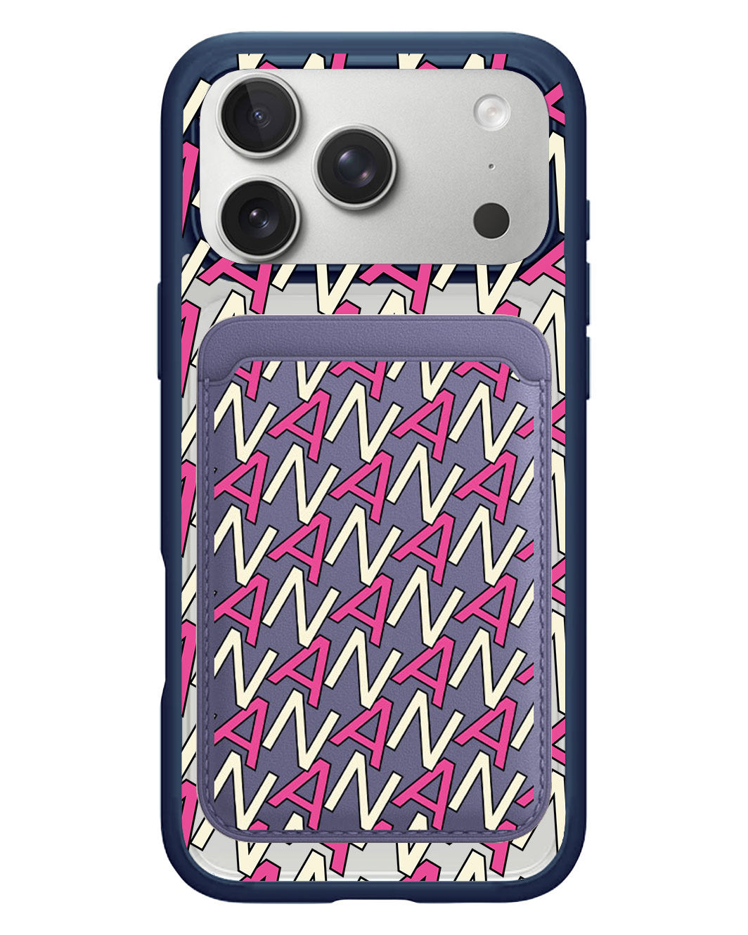 iPhone Magnetic Wallet Case - Initial Monogram 6.0