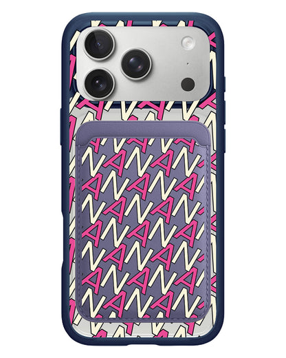 iPhone Magnetic Wallet Case - Initial Monogram 6.0