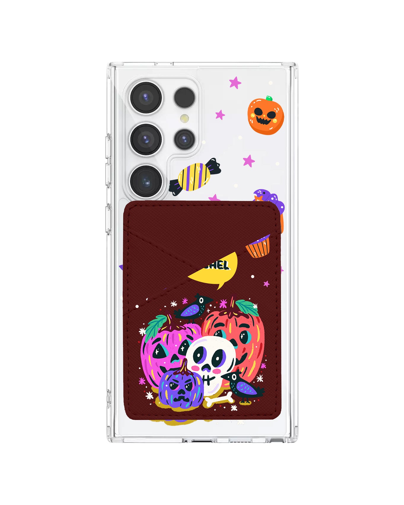Android Phone Wallet Case - Pumpkins Monster