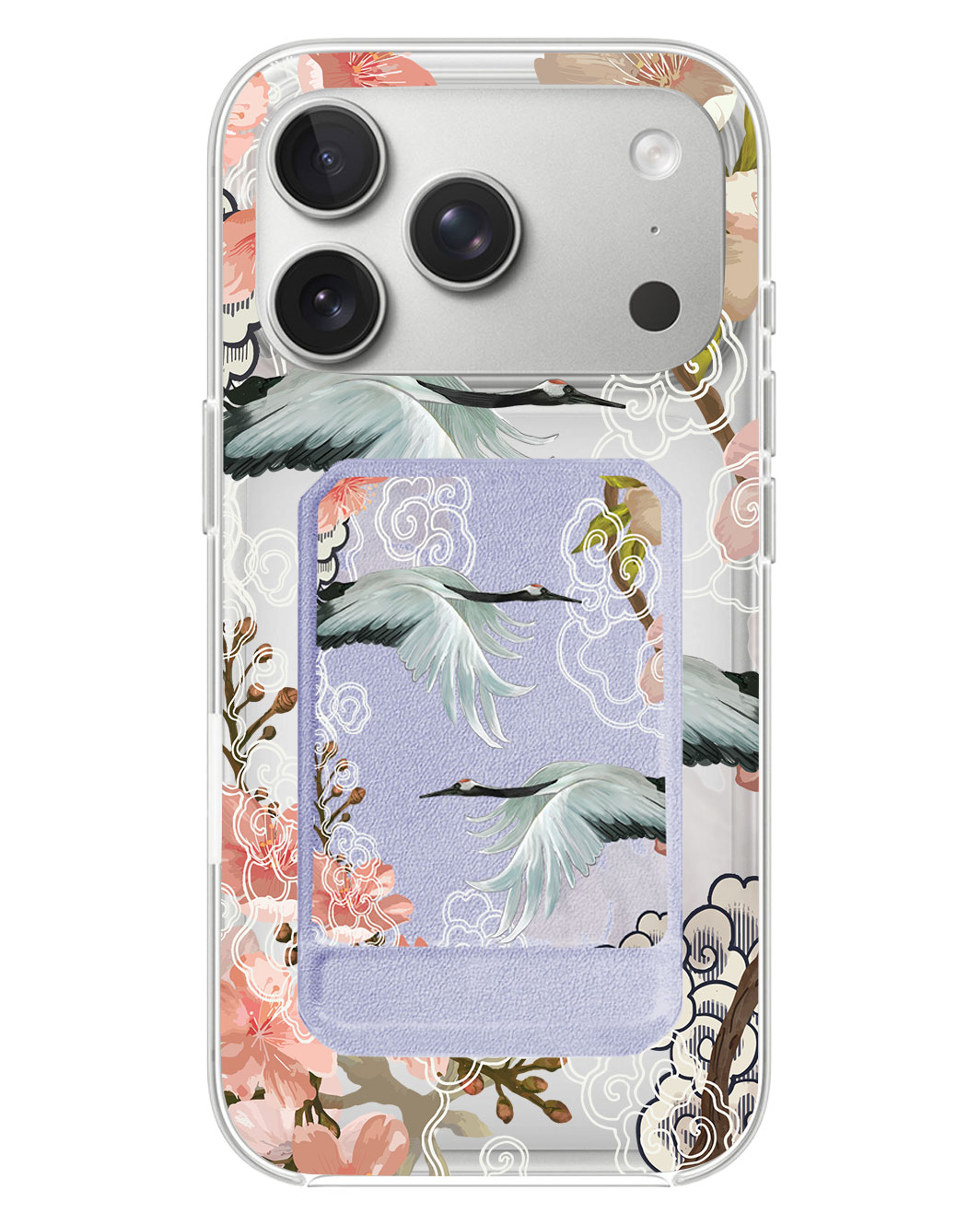 iPhone Magnetic Multifold Wallet - Oil Painting Birds