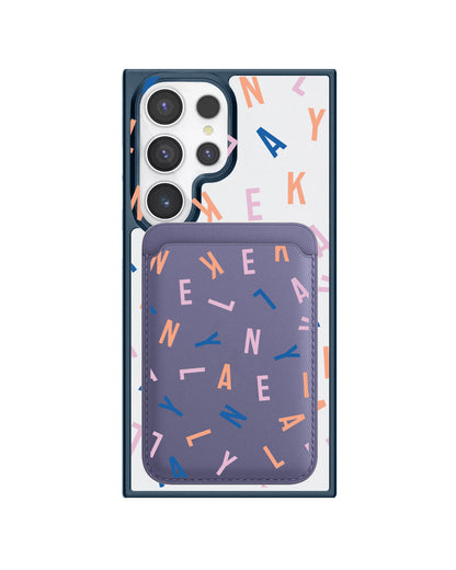 Android Magnetic Wallet Case - Monogram 1.0 Rainbow
