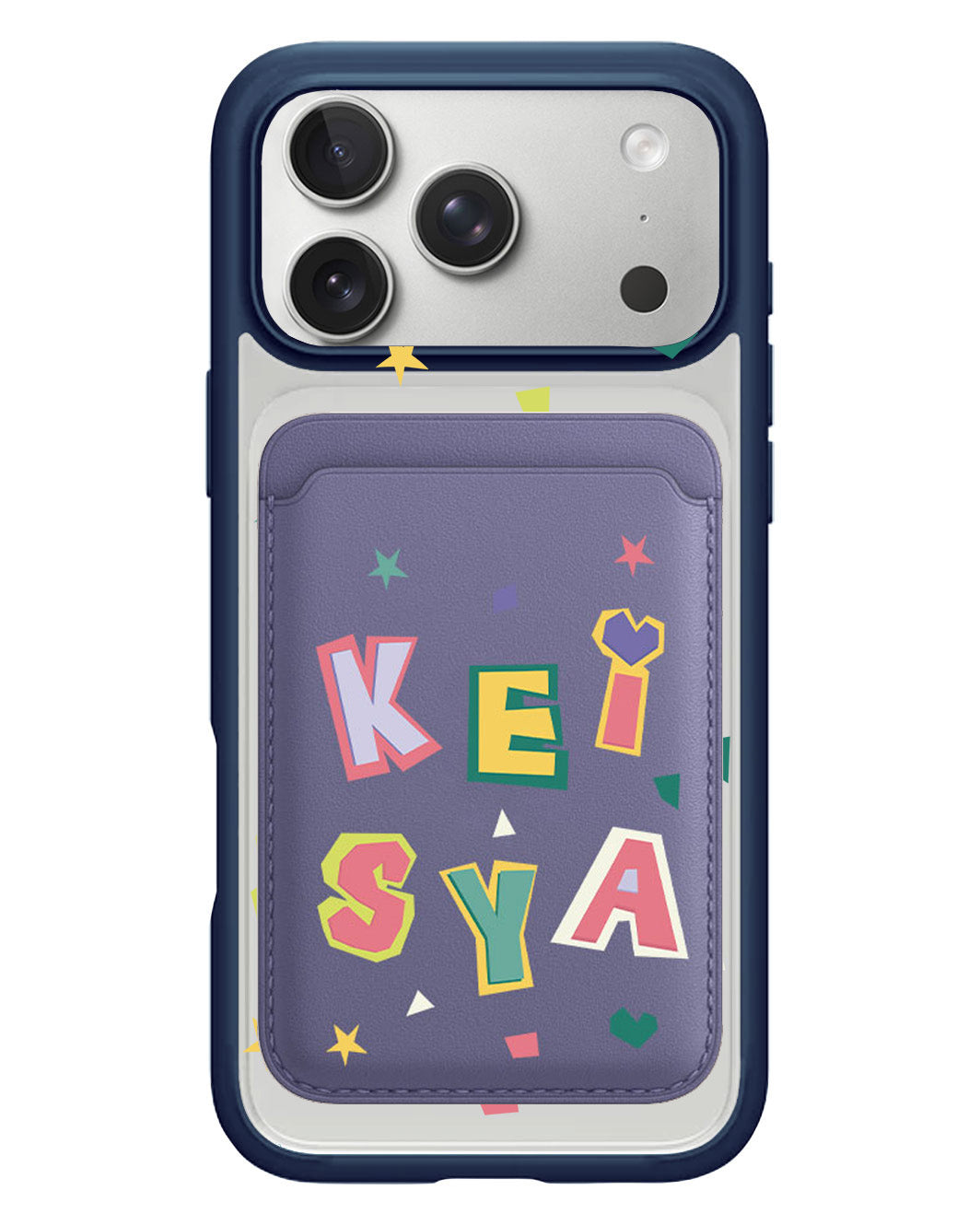 iPhone Magnetic Wallet Case - Adorable Monogram 4.0