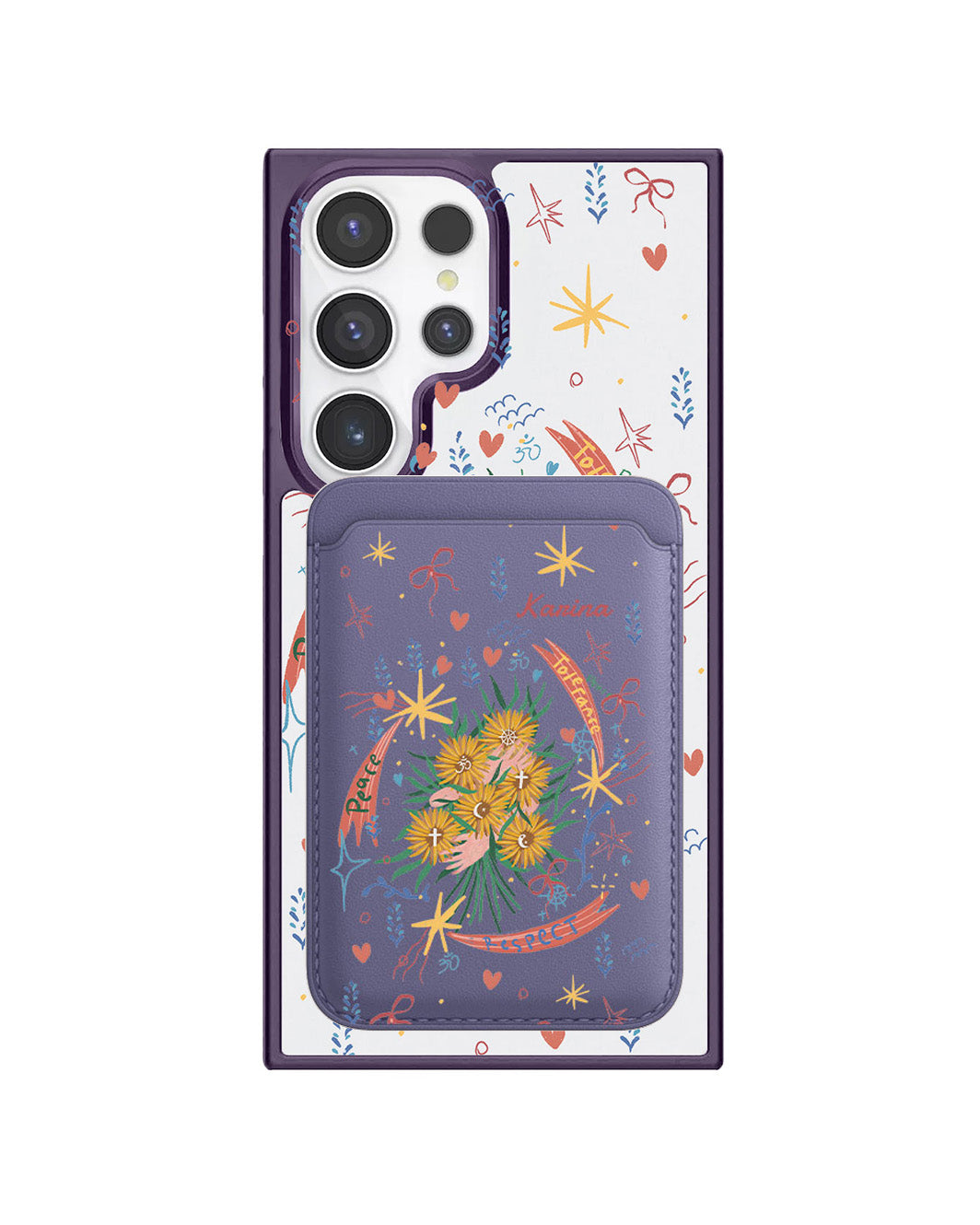 Android Magnetic Wallet Case - Peace