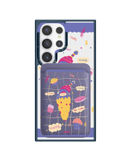 Android Magnetic Wallet Case - Candy Doodle
