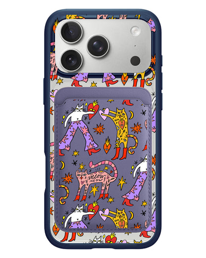 iPhone Magnetic Wallet Case - Meow
