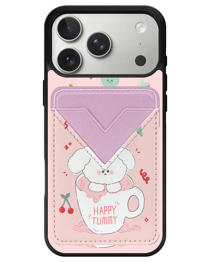 iPhone Avant Wallet Case - Happy Tummy