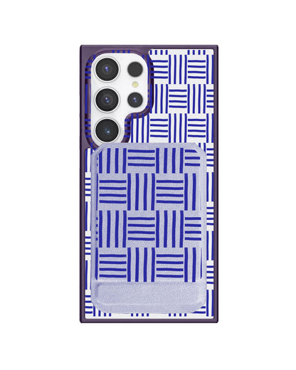 Android Magnetic Multifold Wallet - Naval Checkered
