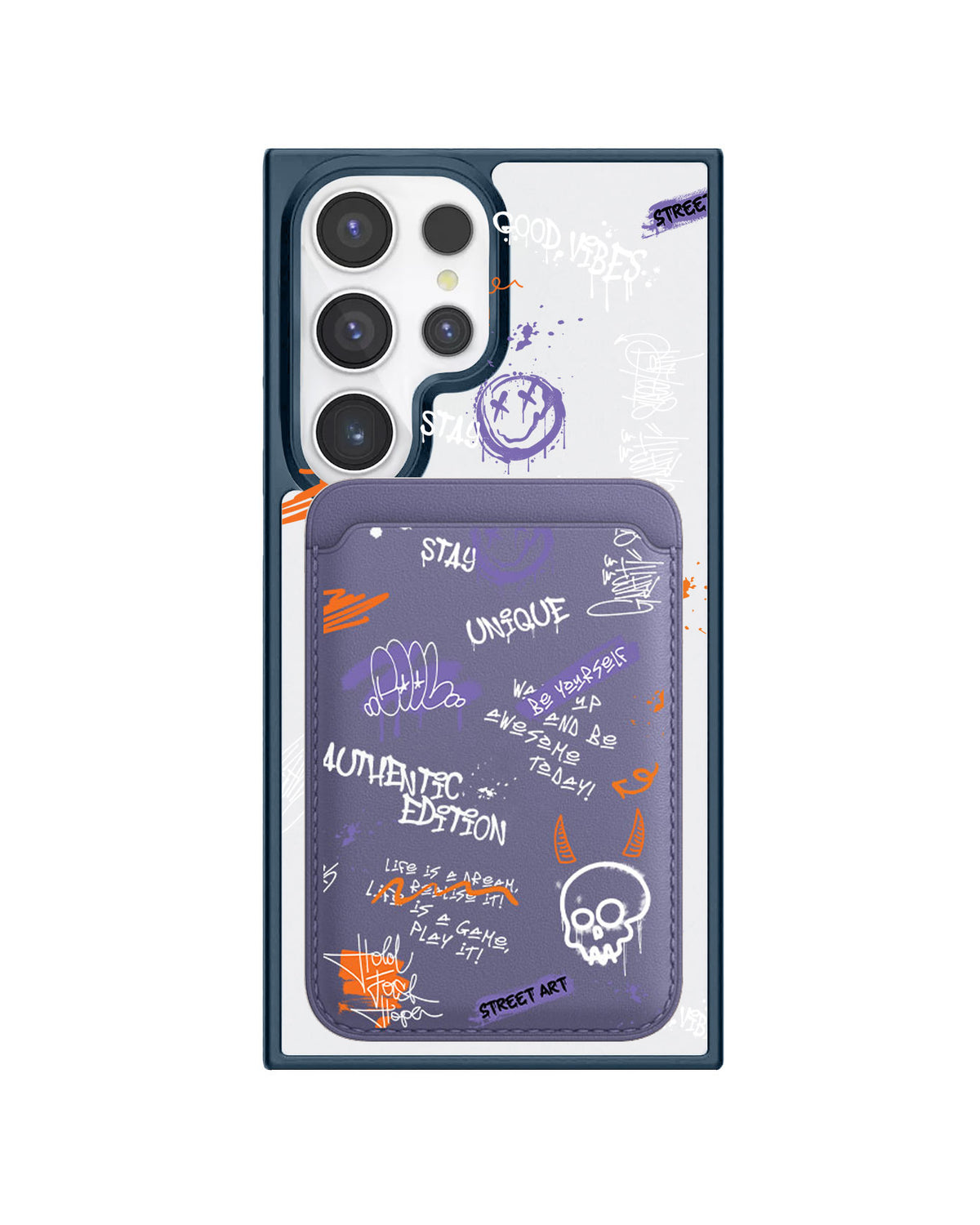 Android Magnetic Wallet Case - Graffiti