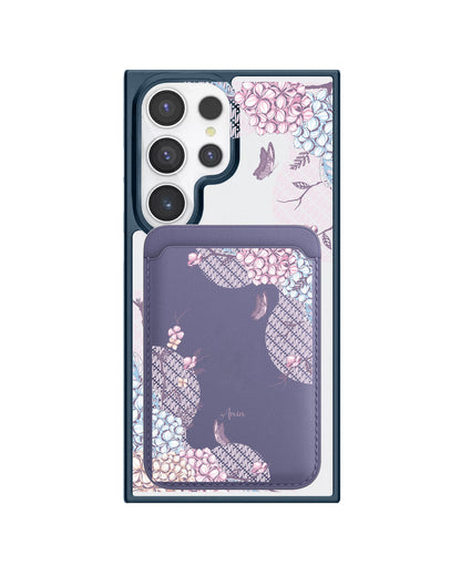 Android Magnetic Wallet Case - Batik Floral