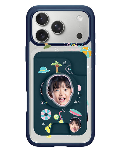 iPhone Magpop Wallet - Face Grid Summer