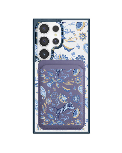 Android Magnetic Wallet Case - Tiger & Floral