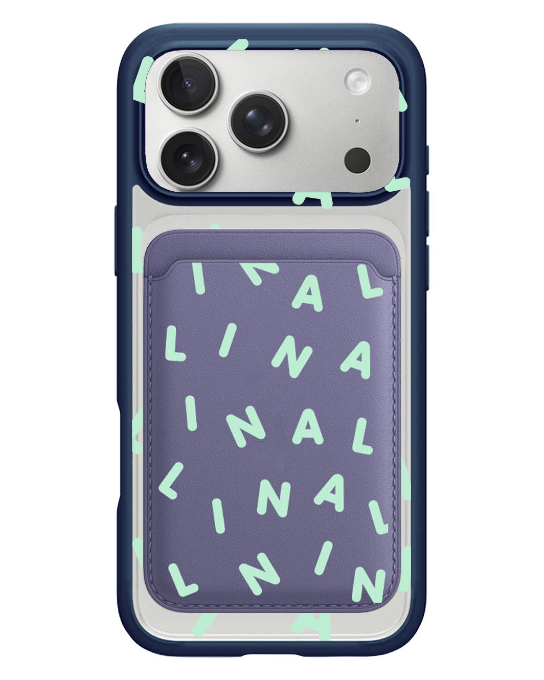 iPhone Magnetic Wallet Case - Monogram 2.0 Tosca