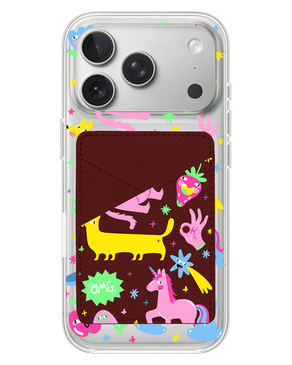 iPhone Phone Wallet Case - Monster Say Good Mood