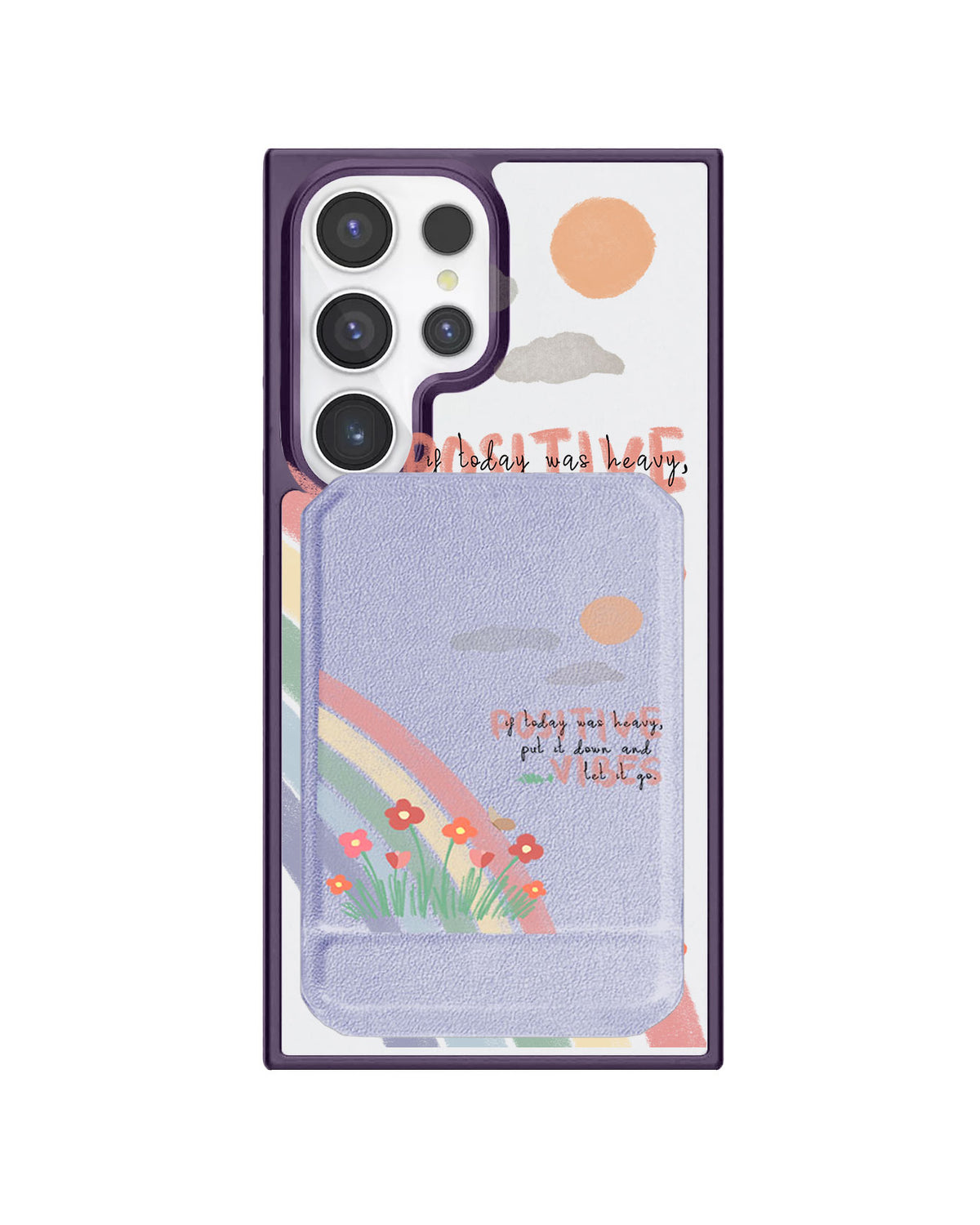 Android Magnetic Multifold Wallet - Positive Vibes