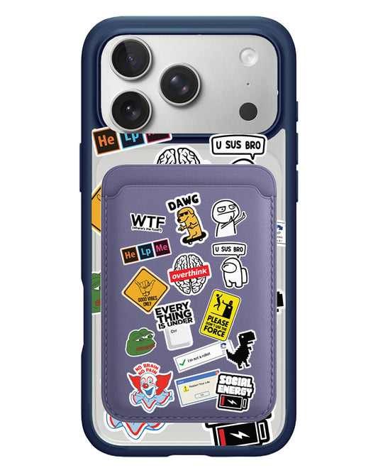 iPhone Magnetic Wallet Case - Brand Parody 2.0