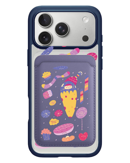 iPhone Magnetic Wallet Case - Dessert Doodle