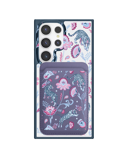 Android Magnetic Wallet Case - Tiger & Floral 3.0