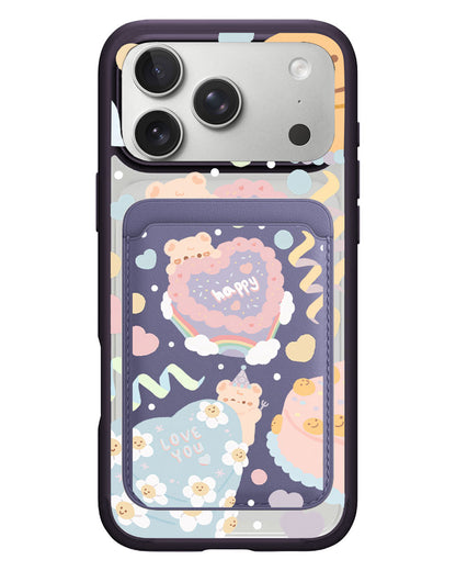 iPhone Magnetic Wallet Case - Cake Party