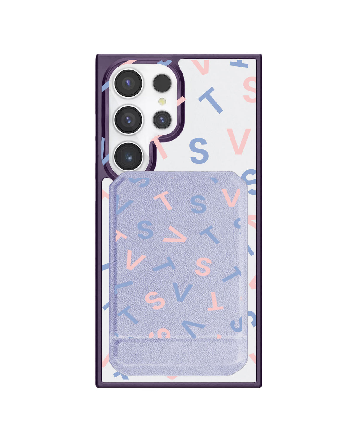 Android Magnetic Multifold Wallet - Seventeen Monogram
