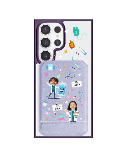 Android Magnetic Multifold Wallet - Face Grid Dream Doctor