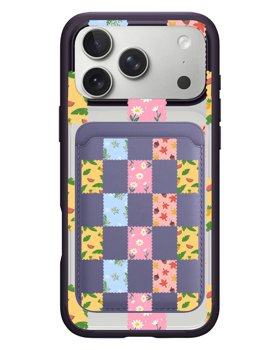 iPhone Magnetic Wallet Case - Four Seasons Stamps