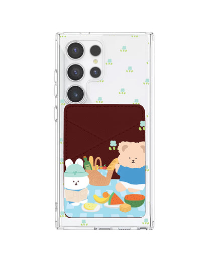 Android Phone Wallet Case - Picnic Blue