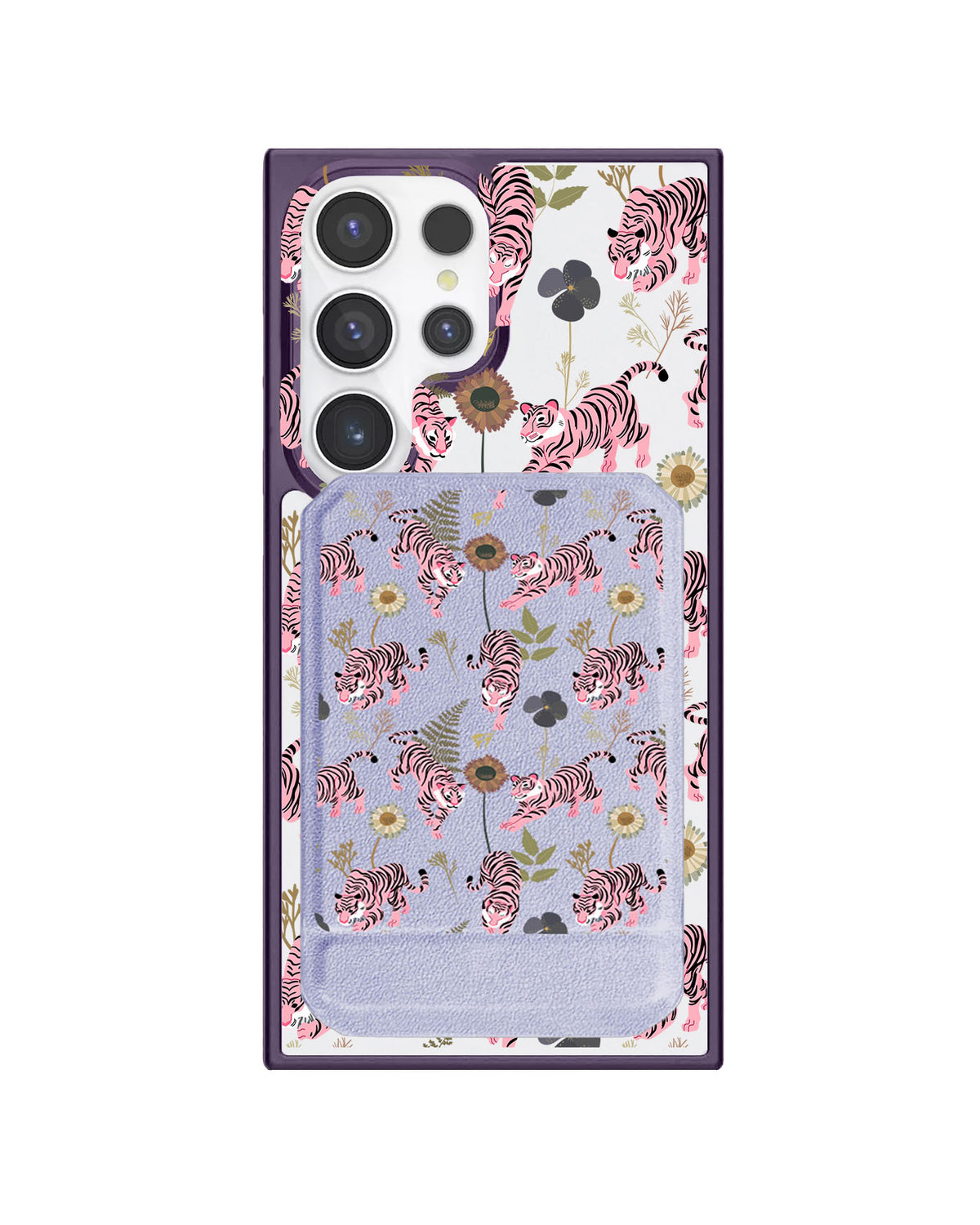 Android Magnetic Multifold Wallet - Tigre Rosa