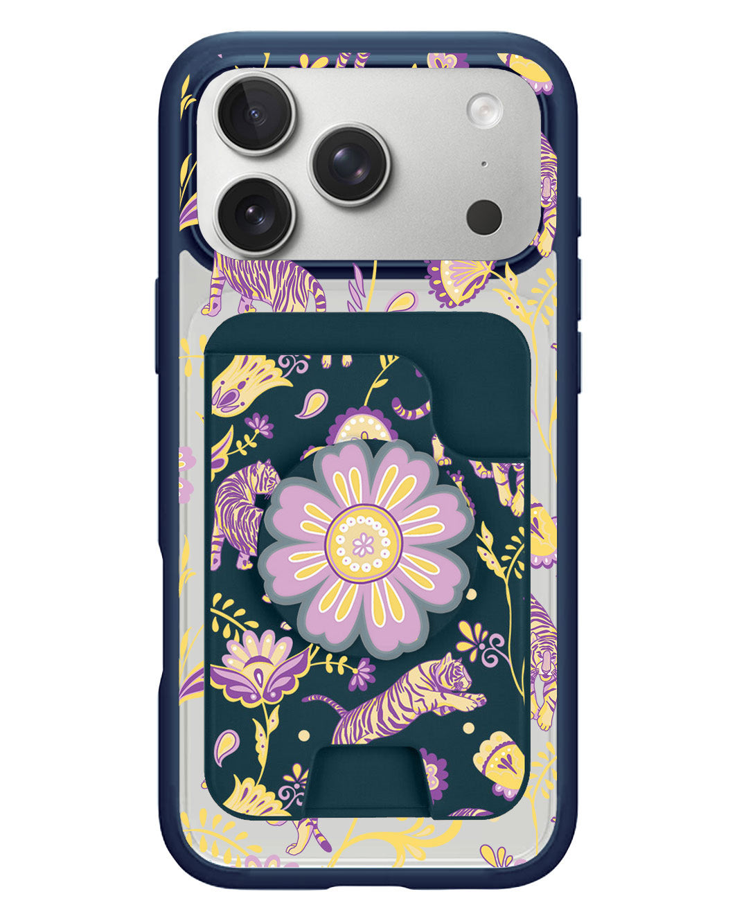iPhone Magpop Wallet - Tiger & Floral 4.0