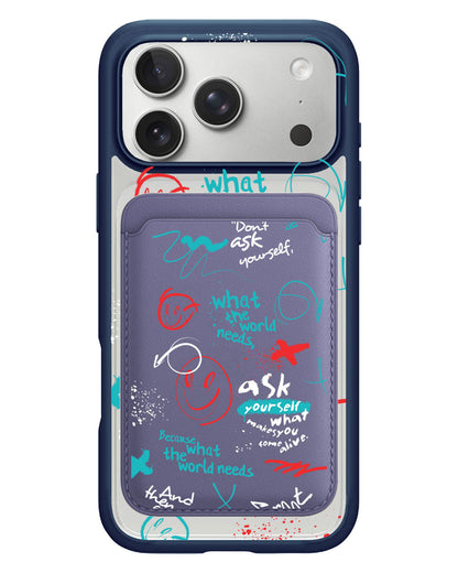 iPhone Magnetic Wallet Case - Graffiti 2.0