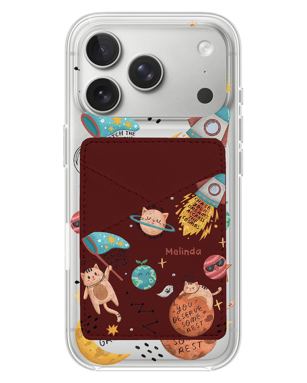 iPhone Phone Wallet Case - Spaceship