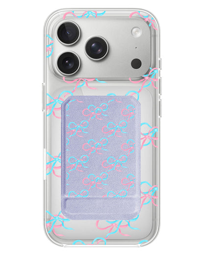 iPhone Magnetic Multifold Wallet - Coquette Overlap Bow