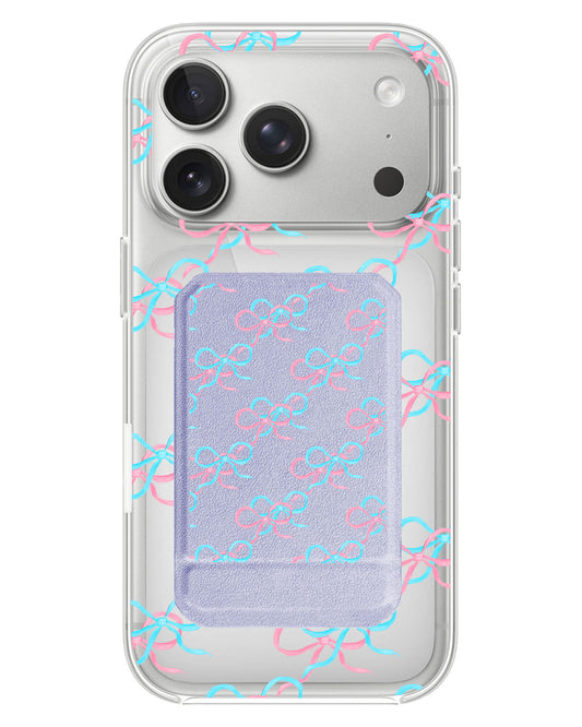 iPhone Magnetic Multifold Wallet - Coquette Overlap Bow