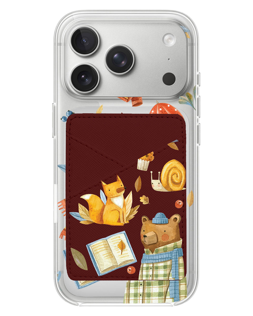 iPhone Phone Wallet Case - Bear & Fox