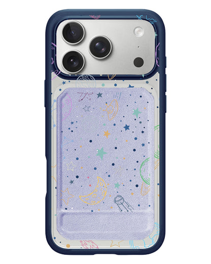 iPhone Magnetic Multifold Wallet - Galaxy
