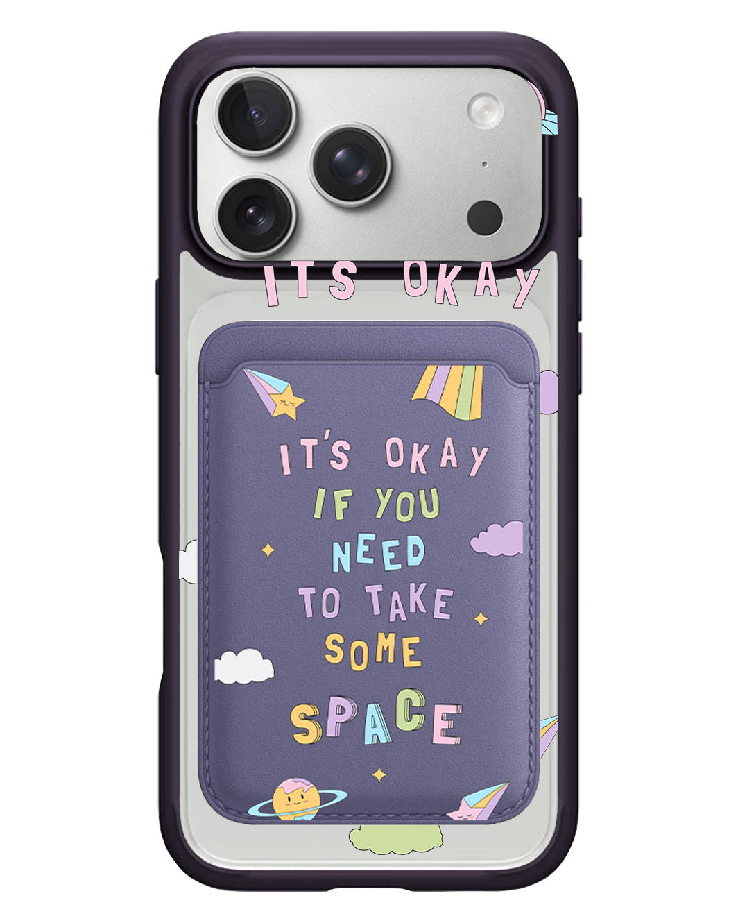 iPhone Magnetic Wallet Case - Space