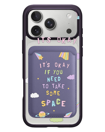 iPhone Magnetic Wallet Case - Space