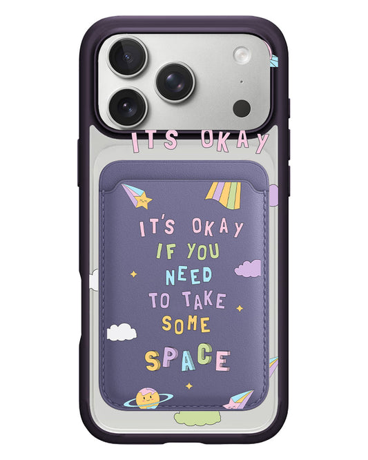 iPhone Magnetic Wallet Case - Space