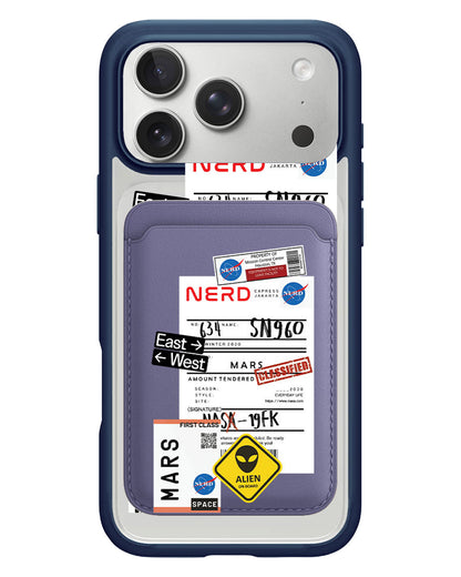 iPhone Magnetic Wallet Case - Ticket to Mars