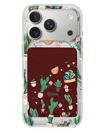 iPhone Phone Wallet Case - Cactus 3.0