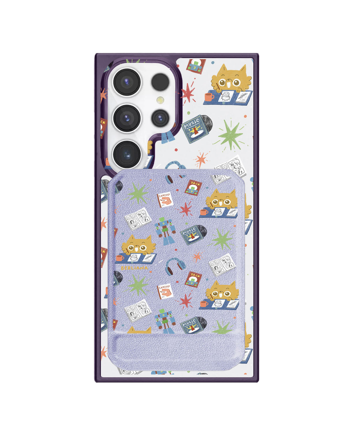 Android Magnetic Multifold Wallet - Too Much Hobbies