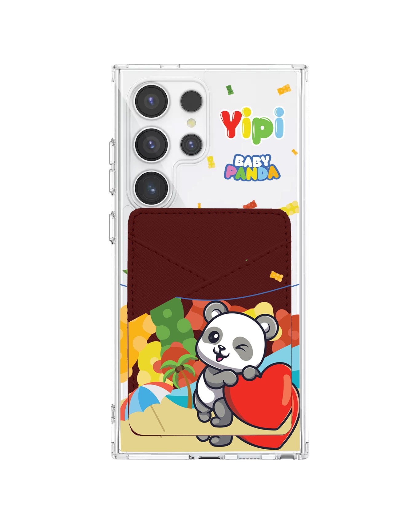Android Phone Wallet Case - Yipi Baby Panda