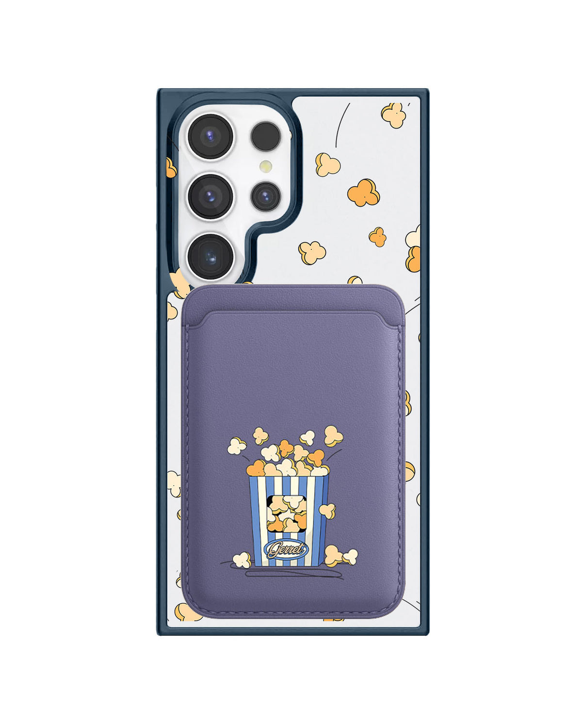 Android Magnetic Wallet Case - Popcorn