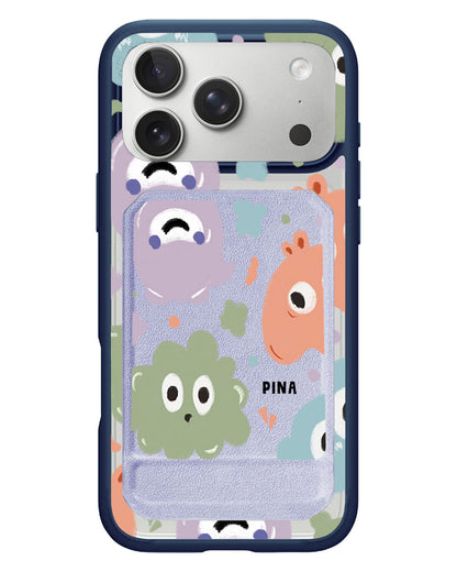 iPhone Magnetic Multifold Wallet - Cute Monster 2.0