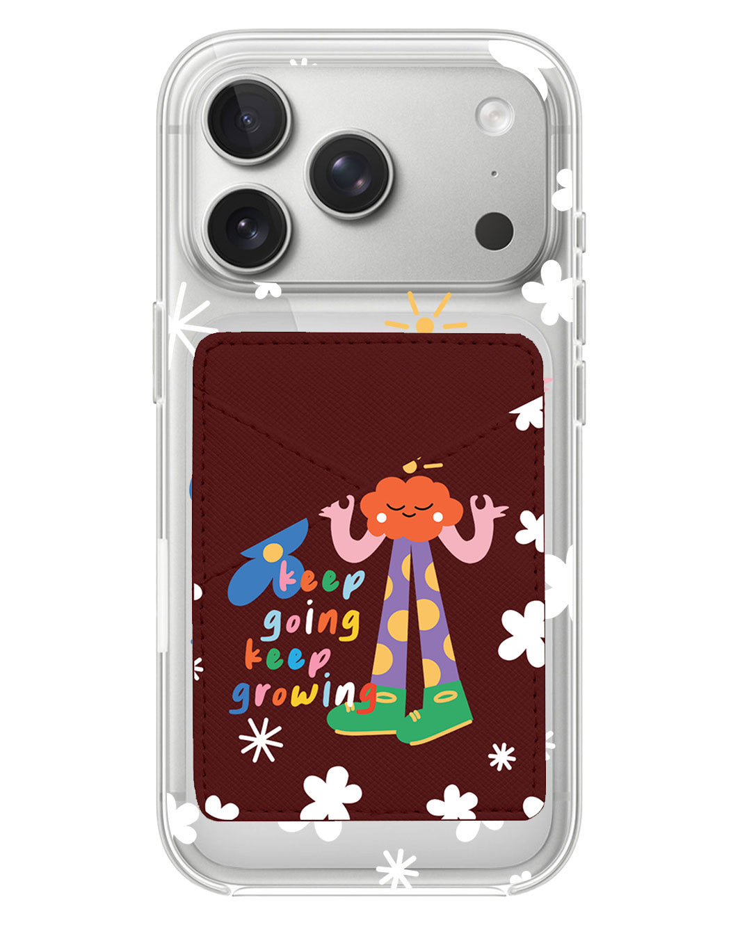 iPhone Phone Wallet Case - Keep Growing