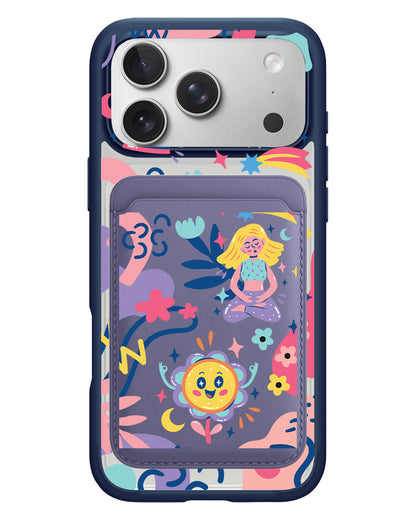 iPhone Magnetic Wallet Case - Heather