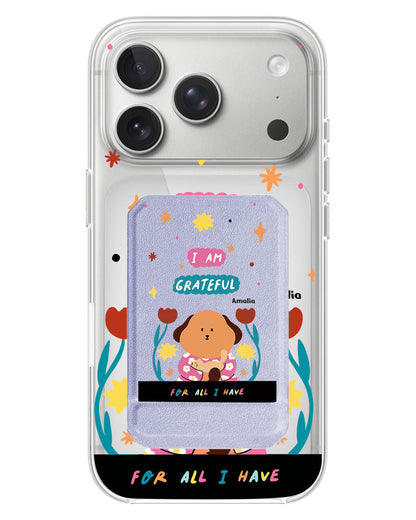 iPhone Magnetic Multifold Wallet - Kiku and The Cat