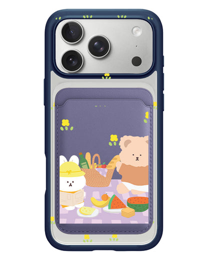 iPhone Magnetic Wallet Case - Picnic Lilac