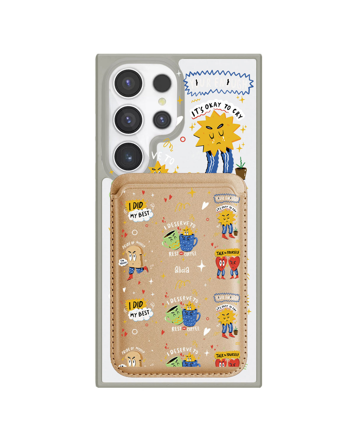 Android Magnetic Wallet Case - Selfless Love 3
