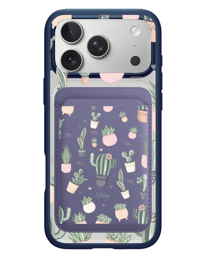 iPhone Magnetic Wallet Case - Cactus 2.0