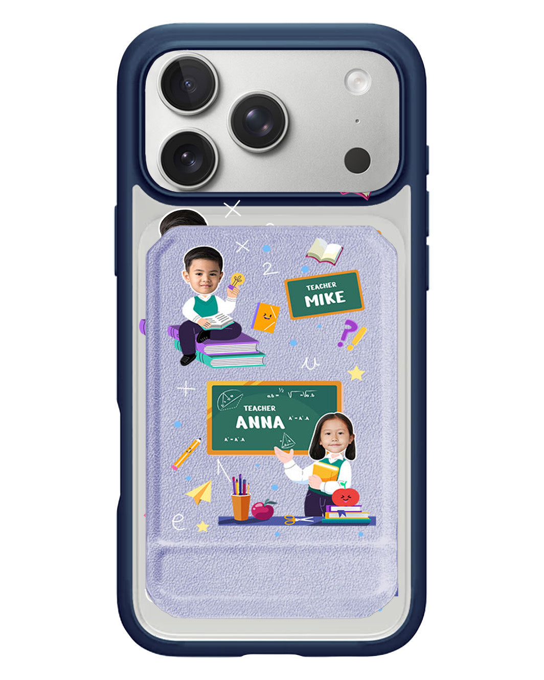 iPhone Magnetic Multifold Wallet - Face Grid Dream Teacher